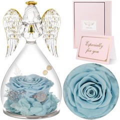 Sunia Valentines Day Rose Gifts for Women, Birthday Mom Grey Blue