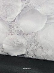 White Silk & Lace Rose Petals 300ct Wedding Flower Girl Party Special Occasion