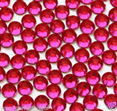 24 Swarovski 5mm Fuchsia Rhinestone Bouquet Jewelry