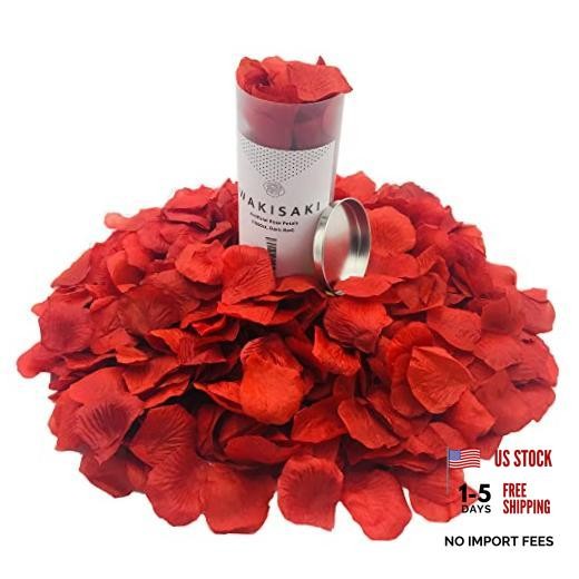 (Pre-Separated, Scented) Artificial Silk Rose Petals for 1000 Count Dark Red