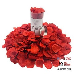 (Pre-Separated, Scented) Artificial Silk Rose Petals for 1000 Count Dark Red