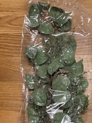 Leaf Greenery with Pinecones. Five Packs. NEW