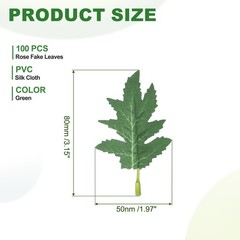 Small Chrysanthemum Fake Leaves 100 Pcs Artificial Plants Greenery Decorations