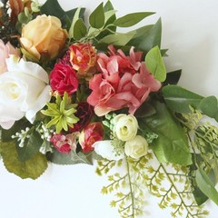 Wedding Arch Flowers Floral Garland Greenery for Spring Backdrop Wall Decor