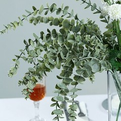 3 FROSTED GREEN 30″ Eucalyptus ARTIFICIAL LEAVES Sprays Stem Party Supplies