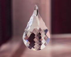 10Pcs Crystal Chandelier Pendant 50mm Clear Color Glass Suncatcher Wedding Decor