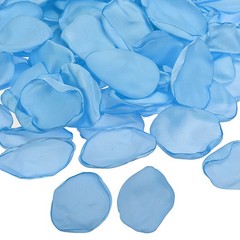 200 Pcs Silk Rose Petals, Artificial Flower Scatter Fake Rose Petals Sky Blue