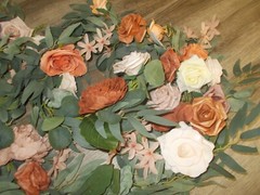  Eucalyptus Garland with Flowers6.3F Table Runner with Flowers Terr