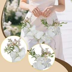Bridal Handheld Flower Artificial Decorative Garland Flower Wreath Wedding
