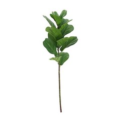2 Green 25″ Artificial Fiddle LEAVES SPRAYS Greenery Stems Party Decorations