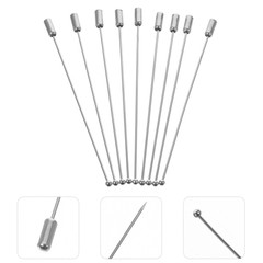20Pcs Boutonniere Pins for Men Corsage Handmade Brooch Metal Round Bride