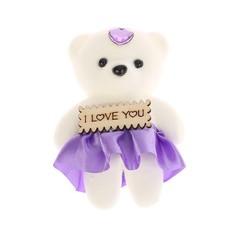 10PCs Bear Doll Love Bear Flower Bouquet Decor Dressed Stuffed Doll Foam Tool