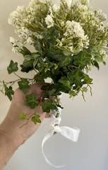 New, Artificial White Babies Breath Handheld Wedding / Prom Bouquet