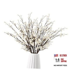 Babys Breath Artificial Flowers,10PCS Realistic Fake Gypsophila Flowers White