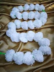 Indian Wedding Flower Home Decor White Garlands Strings Artificial Marigold