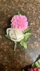 Small Sola Flower Corsage 4” “It’s a Girl/Boy” Child-size