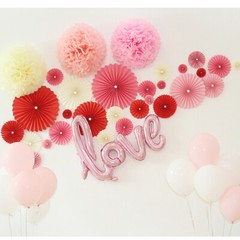 2PCS Tissue Paper Pom Poms Flowers Birthday Wedding Party Backdrop Decor