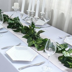 8 feet Pothos Silk Filler Garland Green Home Wedding Party Decorations