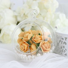 48 GOLD Mini Roses 4″ Foam ARTIFICIAL FLOWERS Stems Party Wedding DIY Supplies
