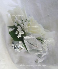Silver Wedding Anniversary~Open Rose Pin Corsage~Wrist Corsage~Rose Boutonnieres