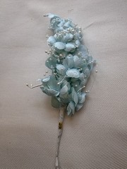 12 Light Blue Artificial Flower Spray Floral Pick Bridal Hair Piece Wedding