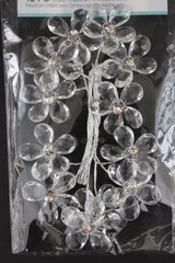 CRYSTAL Flowers Rhinestone Centers 12 Pieces DAVID TUTERA Bridal Collection NEW!