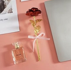 glittering fake rose