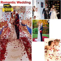 1000PCS Wine Red Fake Rose Petals for Romantic Night Romantic Festive Atmosphere