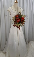Autumn Gatherer Faux Silk Wedding Bouquet