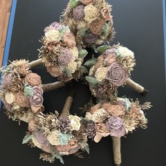 This collection consists of beautiful, handmade Sola Wood Flower Wedding Bouquet