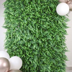 4 Green Assorted Artificial Greenery Foliage UV Protected WALL PANELS Events