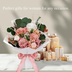 Elegant Mixed Roses Preserved Bouquet – Hassle-Free Gift for Special Occasions