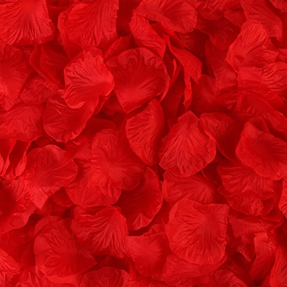 1000 Pcs Artificial Fake Rose Petals,Flower Petals for Romantic Night, Engagemen