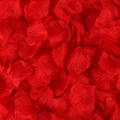 1000 Pcs Artificial Fake Rose Petals,Flower Petals for Romantic Night, Engagemen