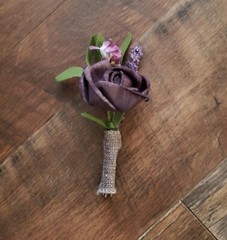 Purple Wildflower Lavender Bridal Bouquet Lasting Sola Wood Wedding Flowers