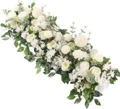 Wedding Arch Flowers,3.28ft Artificial Flowers Arrangement Swag