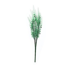 4 Green White 14″ tall Faux Lavender Flowers Bushes Wedding Party Home Supplies