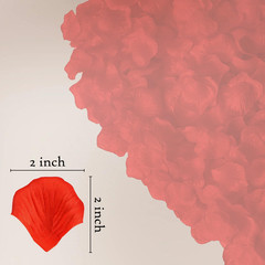 1200 Red Rose Petals – Artificial Fake Rose Flower Petals for Valentine’S Day,We