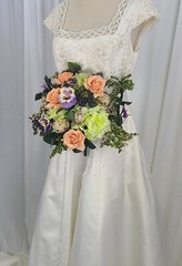 Whimsical Spring Summer Silk Wedding Bouquet