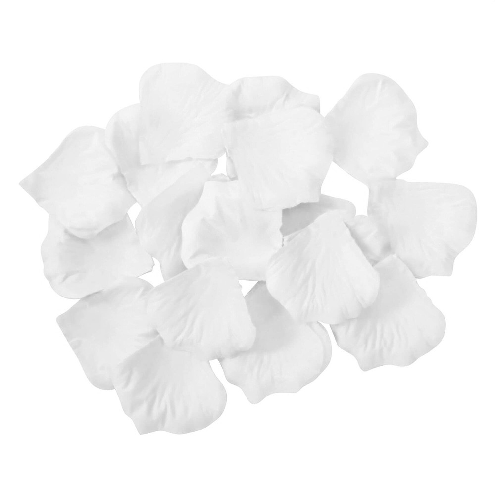 Artificial Rose Petals, 1200PCS, Wedding Confetti, White