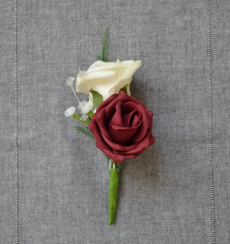 Wedding corsage, wedding buttonhole for guests groom, groomsmen. Variety of colo