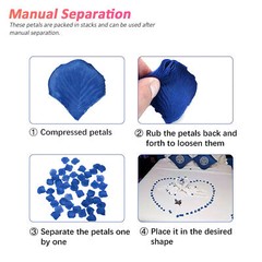 2000PCS Artificial Fake Rose Petals Wedding Event Romantic Night Party Decor USA
