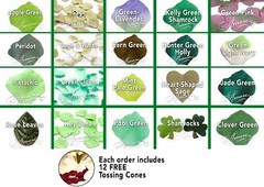 Silk Rose Petals 400 Green Variety