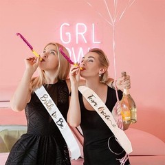 Rose Gold Bride To Be Satin Sash Bachelorette Hen Party Wedding Bridal Shower De