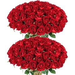 Pcs Artificial Roses Bulk Velvet Silk Red Rose Roses for Wedding 60 Burgundy
