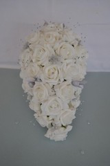 Wedding flowers bouquet posy corsage buttonhole bridesmaid flower girl wand