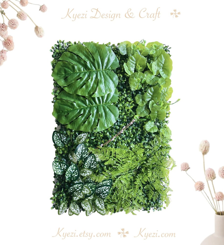 Monstera Artificial Flower Panels Wedding Party Wall Decor Photo Background W-57