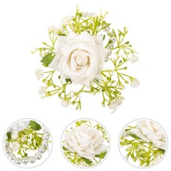 Set of 1 Adjustable Reusable Wrist Corsage for Weddings and Engagement Parties