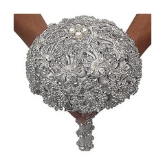 Wedding Bouquet Luxury Artifical Diamond Wedding Bouquet Set Including Bouque…