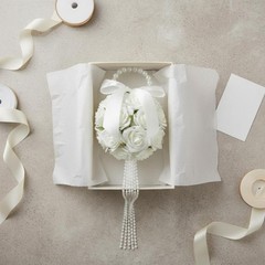 Bridal Hand Floral Arrangement Romantic Beaded Flower Floral Arrangement